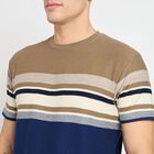 Men's 100% Cotton Round Neck Half Sleeves T-Shirt, Olive, small image number null