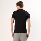 Men's Jet Black Crew Neck Athleisure T-Shirt, Black, small