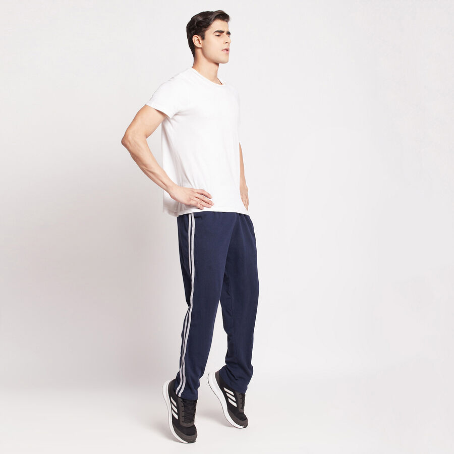 Solid Track Pants, Navy Blue, large image number null