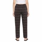Women's Dark Grey Straight Fit Printed Pyjama, Dark Grey, small