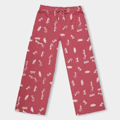 Girls' Bright Multicolor Printed Regular Fit Pyjama