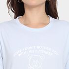 Ladies' Round Neck T-Shirt, हल्का नीला, small image number null