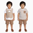 Infants' 100% Cotton Baba Suit, गहरा पीला, small image number null
