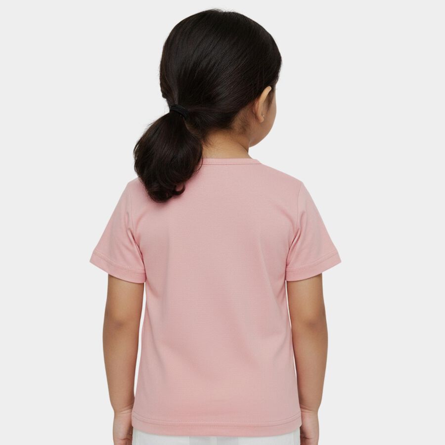 Girls' T-Shirt, Light Pink, large