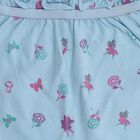 Girls' Light Blue Regular Fit Printed Bloomers, Light Blue, small image number null