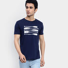 Round Neck T-Shirt, Navy Blue, small image number null