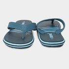 Men's Blue Slip-On Flip-Flops, नीला, small