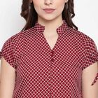 Checks Shirt, Maroon, small image number null