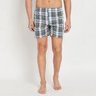 Men's 100% Cotton Boxers, मध्यम नीला, small image number null