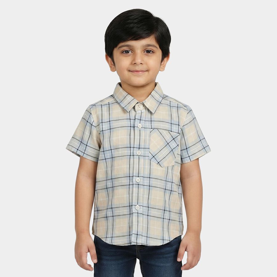 Boys' Casual Shirt, गहरा पीला, large
