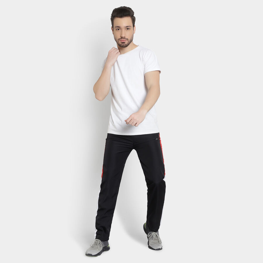 Cut & Sew Track Pants, Black, large image number null