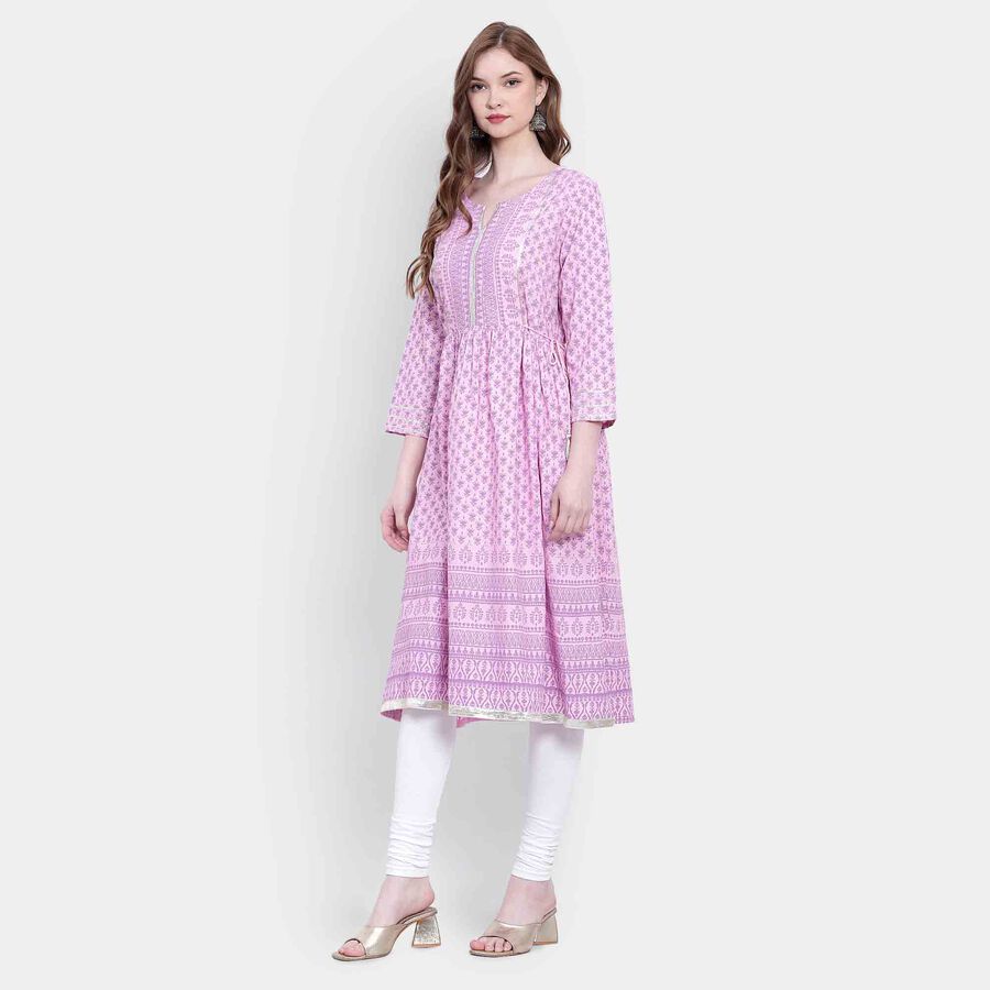 Printed Kurta, Lilac, large image number null
