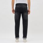 Men's Dark Charcoal Black Slim Fit Jeans, गहरा ग्रे, small image number null