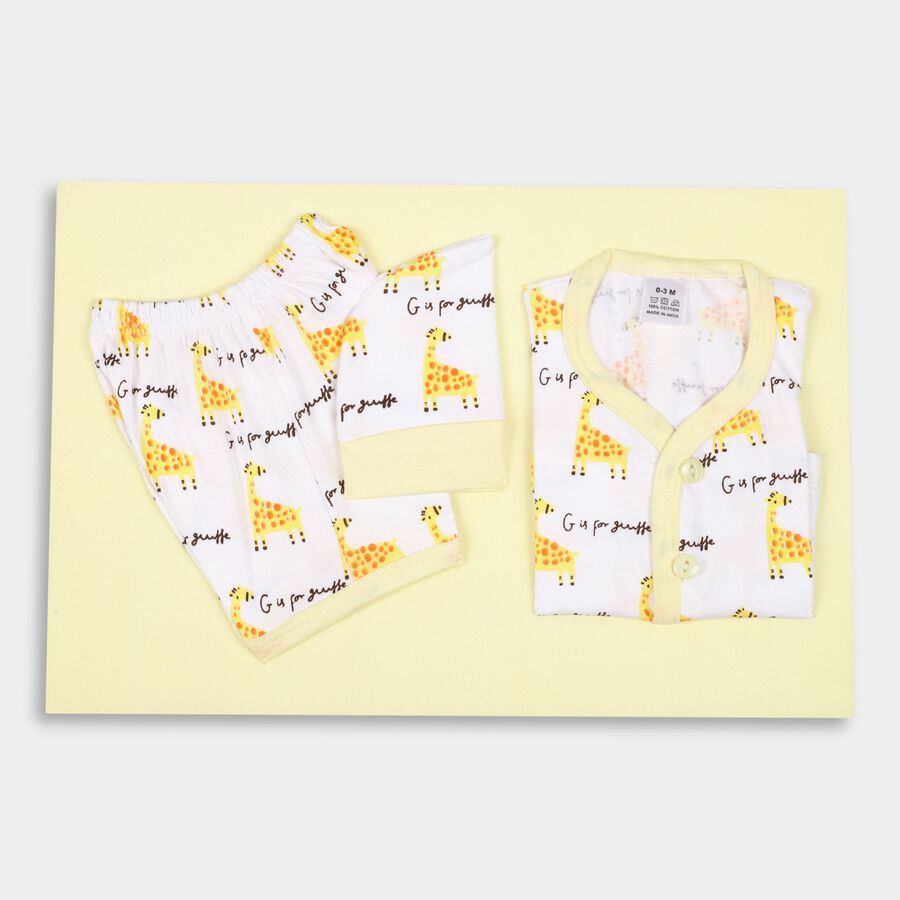 Infants'100% Cotton Gift Set, Yellow, large image number null