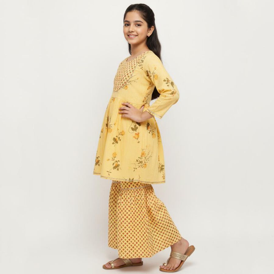 Girls' Fusion Set, पीला, large image number null
