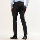 Men's Slim Fit Formal Trousers, Black, small image number null
