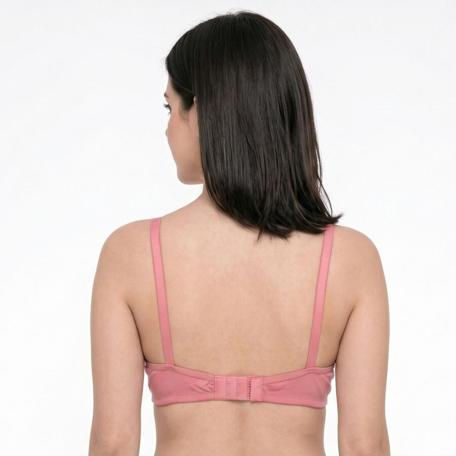 Women Lilac Cotton Blend Regular T-Shirt Bra, Lilac, large