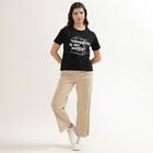 Ladies' 100% Cotton High Rise Jeans , Off White, small image number null