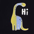 Infants' Yellow Cotton Round Neck Cartoon Printed Baba Suit, पीला, small image number null
