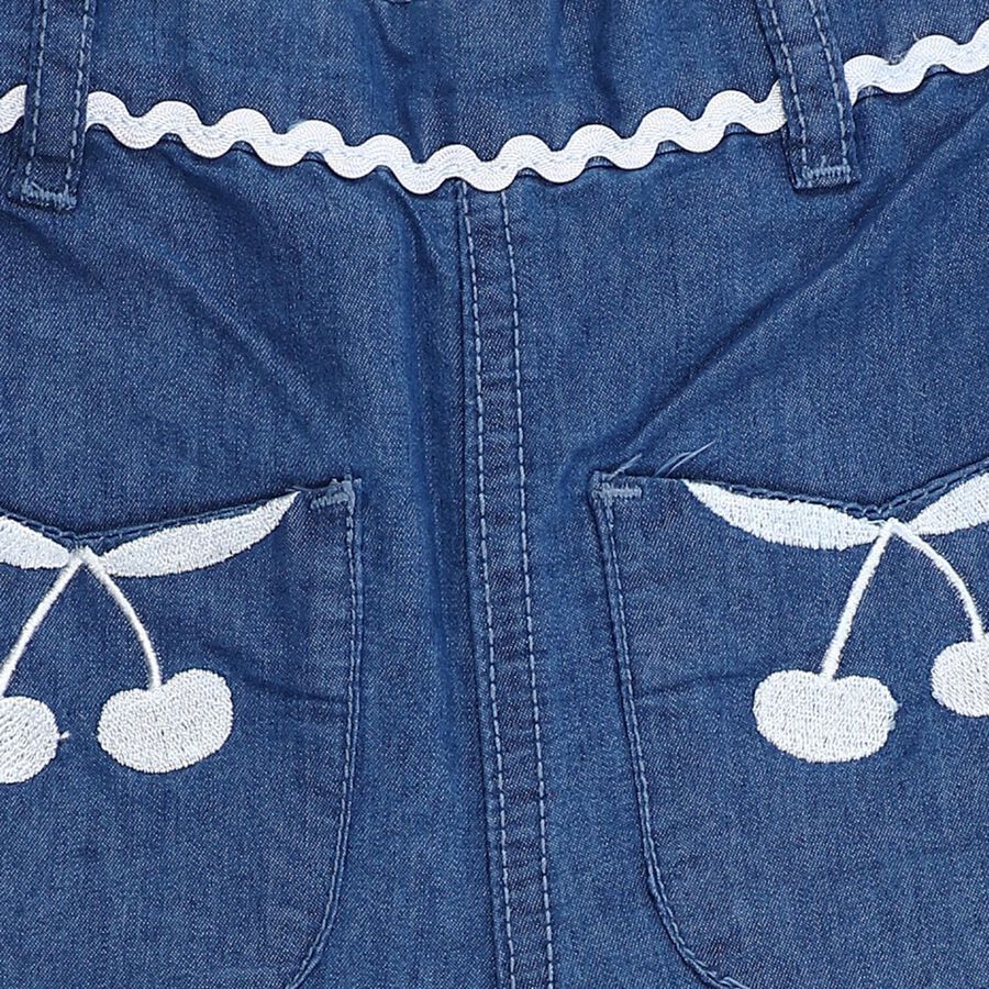 Girls' Jeans, मध्यम नीला, large image number null