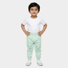 Infants' Mint Green Regular Fit Hippo Printed Pyjama, Light Green, small