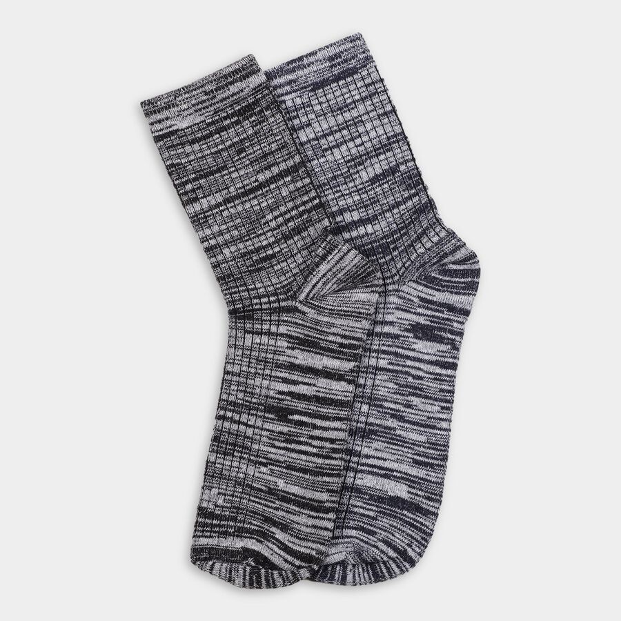 Men's Socks (Pack of 2), चारकोल, large