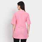 Ladies' 100% Cotton Kurti , गुलाबी, small