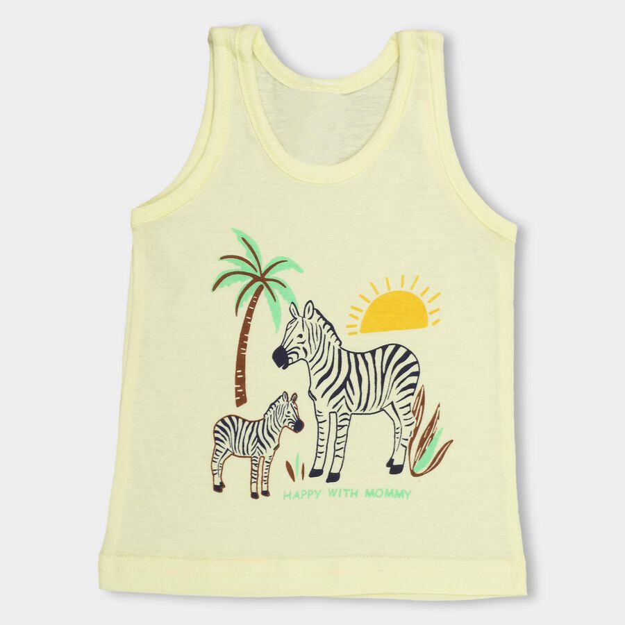 Infants' 100% Cotton Vest , Yellow, large image number null
