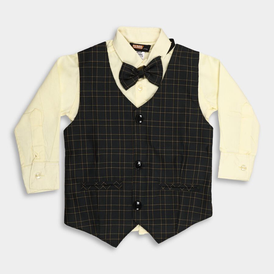 Boys' 100% Cotton Casual Shirt, Olive, large image number null