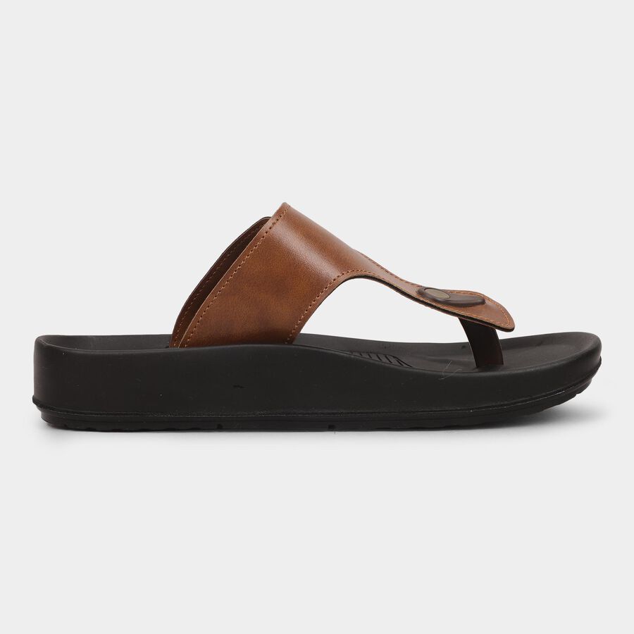 Men's Sandal, भूरा, large image number null