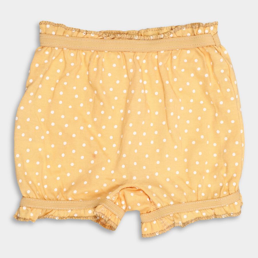 Girl's 100% Cotton Bloomer , Yellow, large