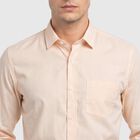 Men's Peach Formal Shirt, पीच, small