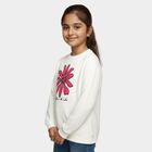 Girls' Sweatshirt, ऑफ व्हाइट, small image number null