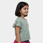 Girls' T-Shirt, हल्का हरा, small