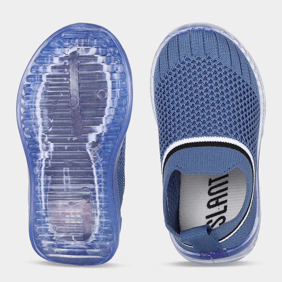 Boys' Blue Slip-On Sneakers, Blue, large