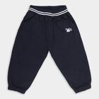 Infants' Deep Navy Blue Elastic Waist Jogger Trousers, Navy Blue, small image number null