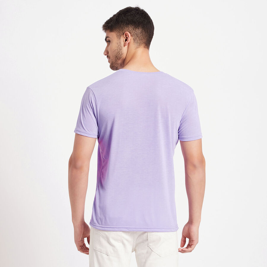 Round Neck T-Shirt, Purple, large image number null