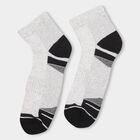 Men's Dark Navy Blue, Light Heather Gray, Jet Black Sports Socks, मिश्रित हल्का ग्रे, small image number null