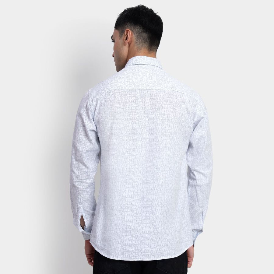 Men's 100% Cotton Casual Shirt, ऑफ व्हाइट, large image number null