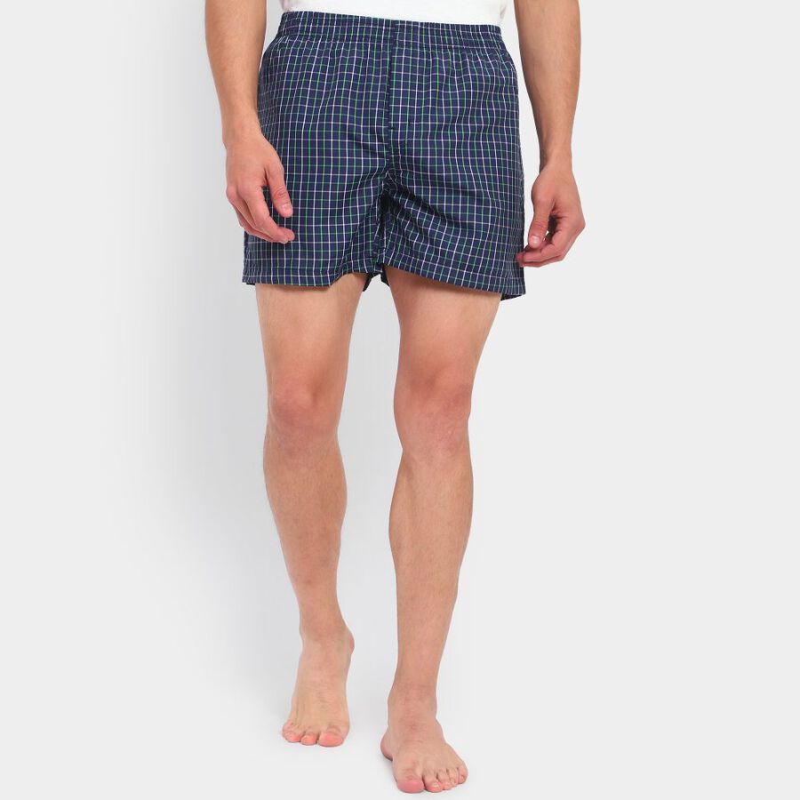 Men's Boxers, Navy Blue, large image number null