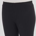 Women's Black Thermal Leggings, Black, small image number null