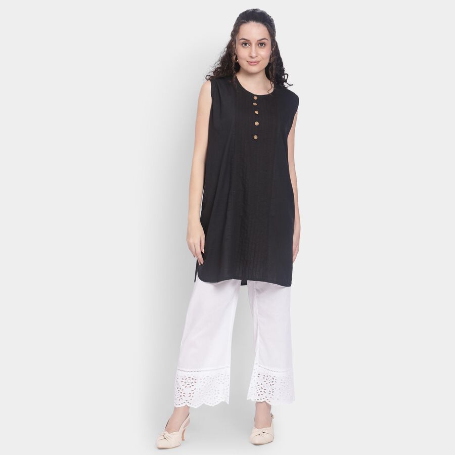 Ladies' Cotton Palazzos , सफ़ेद, large image number null