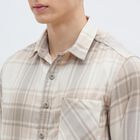 Men's Casual Shirt, Beige, small