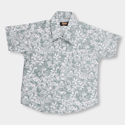 Boys' 100% Cotton Regular Collar Casual Shirt 