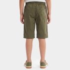 Boys' Olive Green Regular Fit Jamaican Shorts, Olive, small