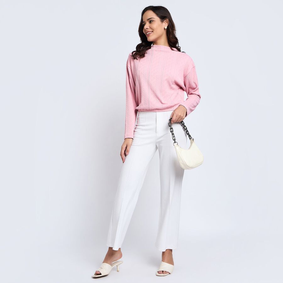 Ladies'  Crop  Top, Pink, large image number null