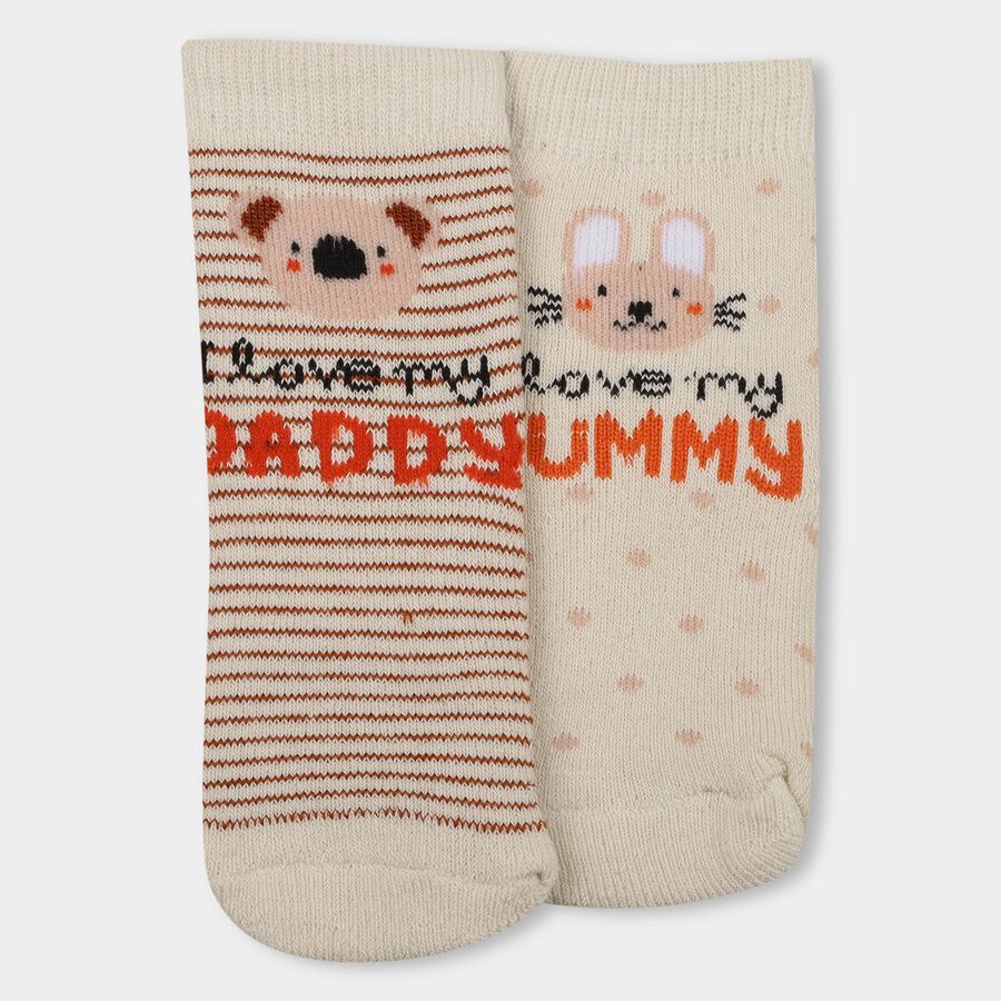 Infants' Socks (Pack of 2), Off White, large image number null