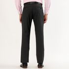 Men's Slim Fit Formal Trousers, Charcoal, small image number null