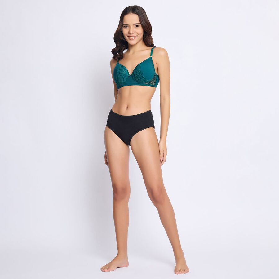 Ladies' Padded Bra, गहरा हरा, large image number null