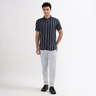 Men's Casual Shirt, Navy Blue, small